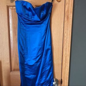 Blue cocktail dress